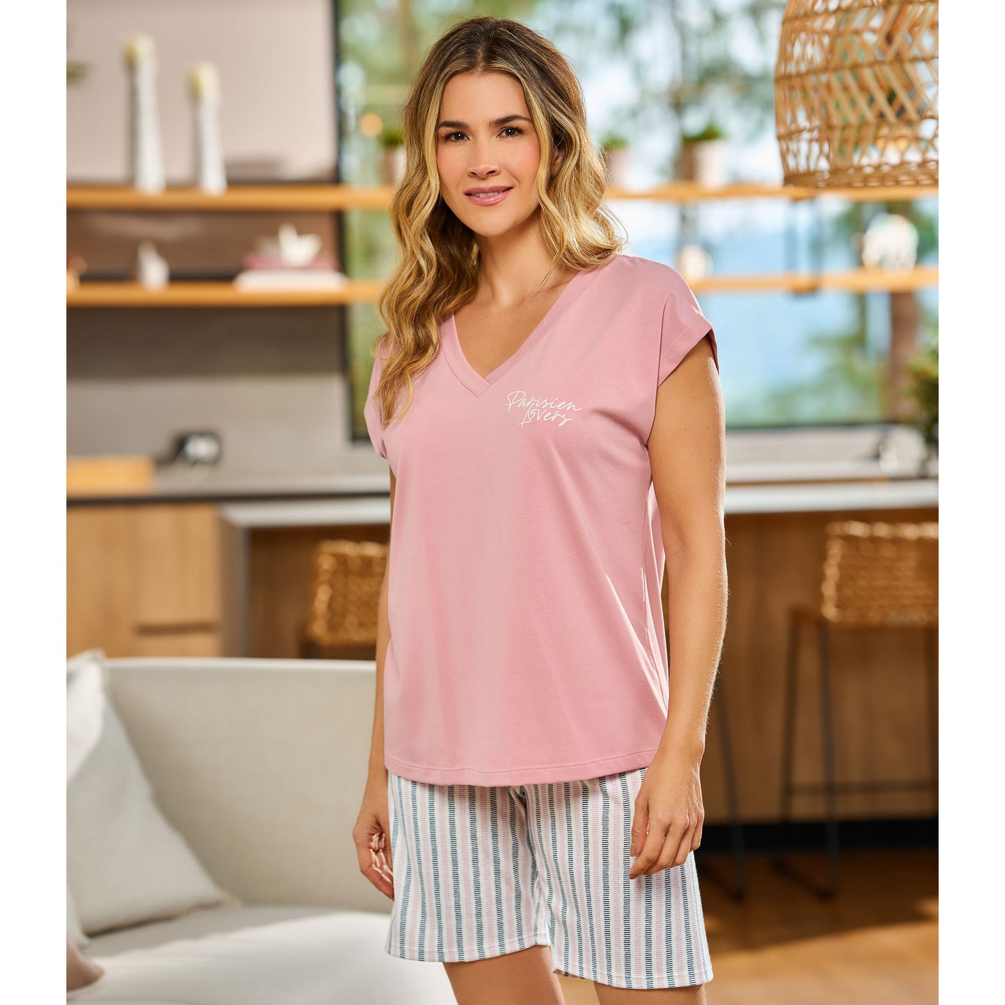 PIJAMA BERMUDA PARISIEN 418013 17